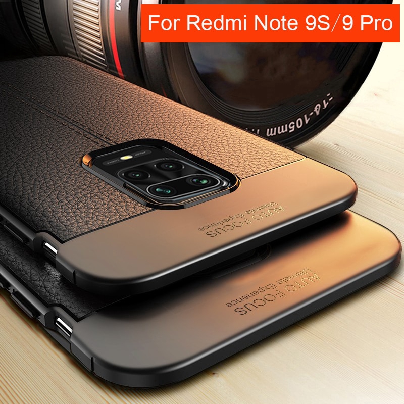 Xiaomi Redmi Note 9S Note 9 Pro Case Luxury Silicone Cover Leather Styple Phone Back Case
