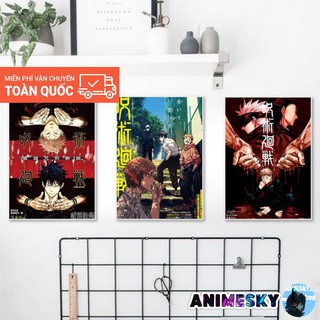 Tranh Anime treo tường in hình Chú Thuật Hồi Chiến Jujutsu Kaisen - in poster Animesky
