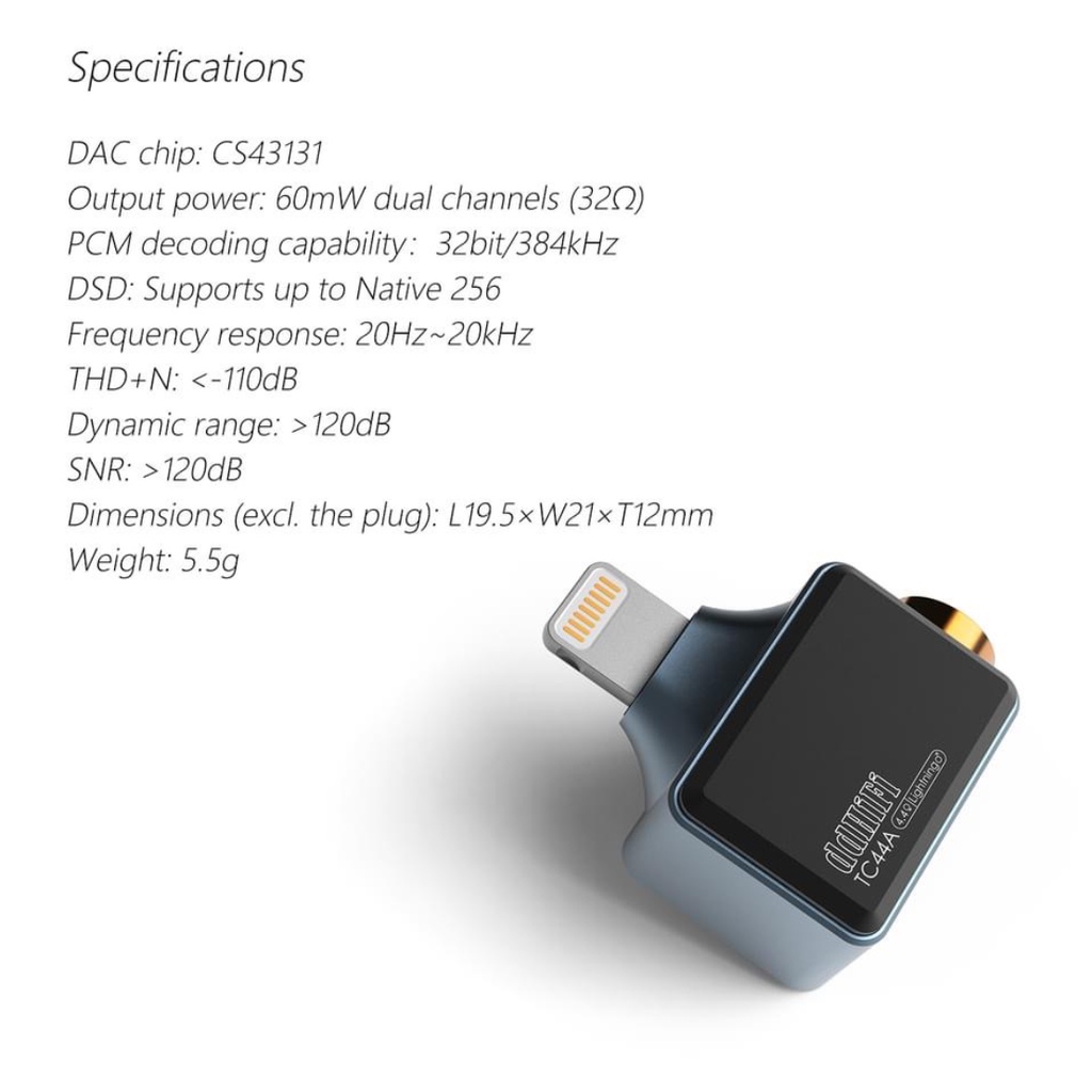 Đầu Chuyển DDHiFi TC44A Mini Dac/Amp