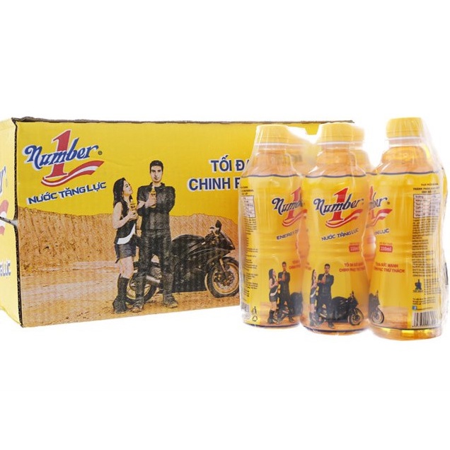 Thùng 24 Chai Nước Tăng Lực Number 1 330ml