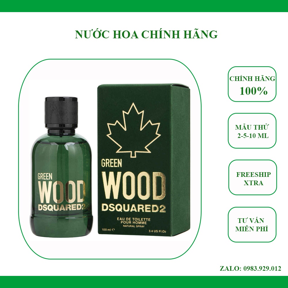 Nước Hoa Nam Dsquared2 Green Wood Pour Homme (Mẫu thử)