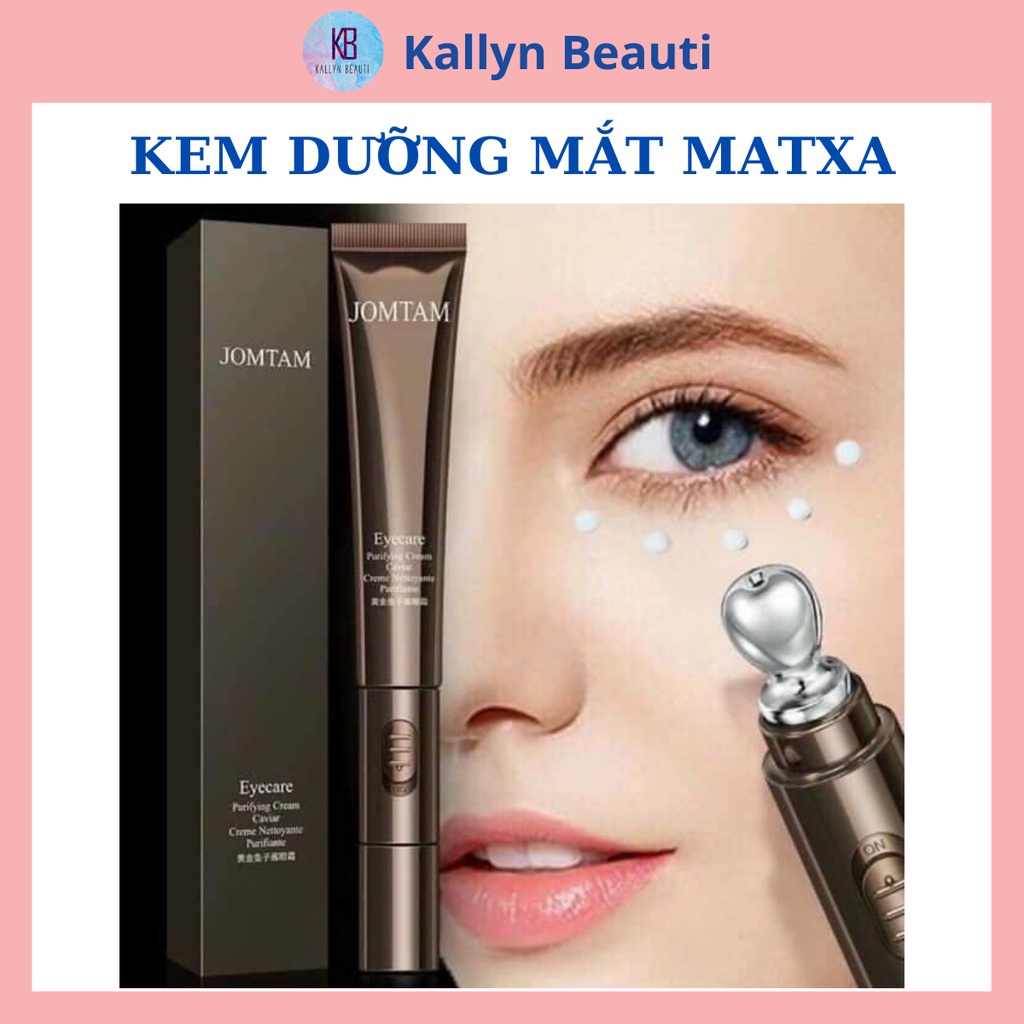 Kem Dưỡng Mắt Tích Hợp Máy Rung Massage JOMTAM Giảm Quầng Thâm Bọng Mắt - Eyecare Electric Eye Cream