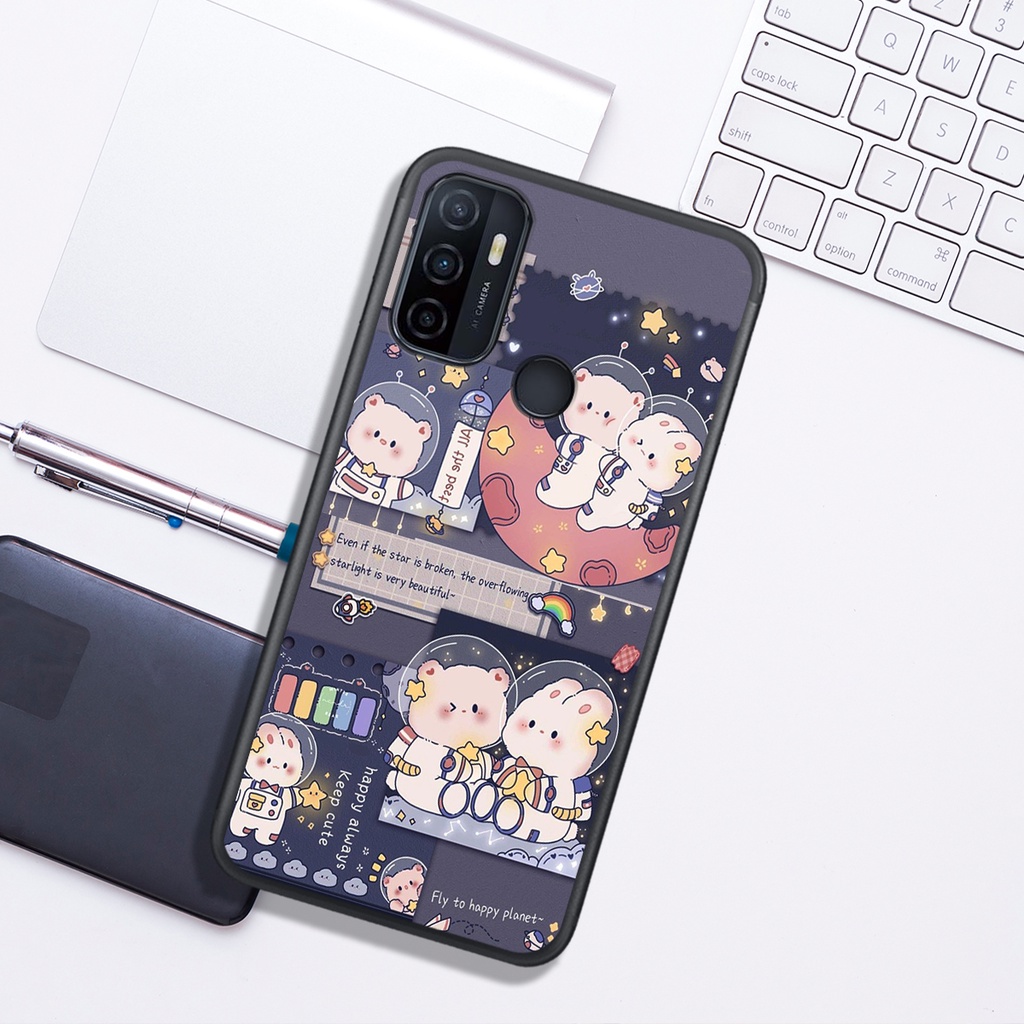 Ốp Lưng Oppo A15 - A52 - A53 - A92 , In Hình "Lovely Bear". Đẹp, Bền, Màu Sắc Bắt Mắt.