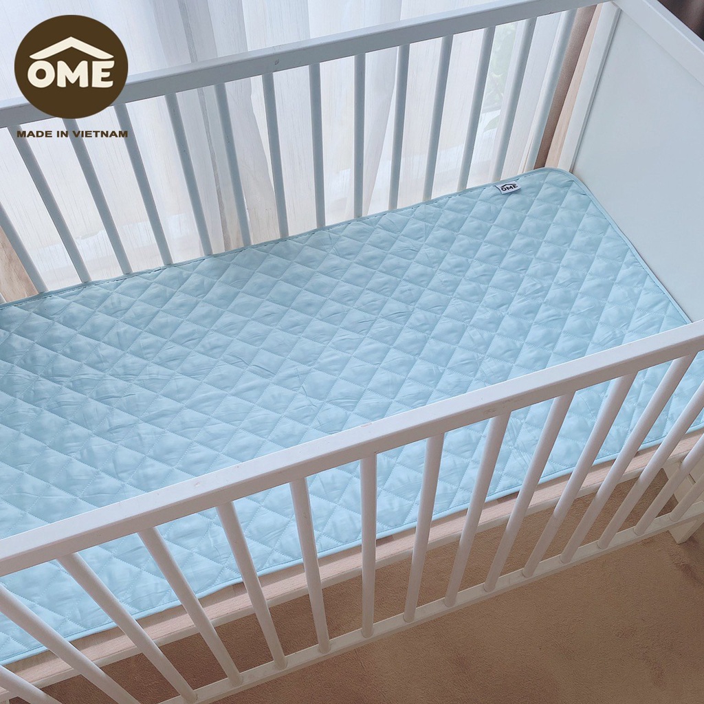 Toper Lót Chống Thấm Bảo Vệ Đệm Mặt Cotton Cao Cấp Ome Chống Nóng Cho Bé *Chống Thấm* *Bảo Vệ Đệm* Cao Cấp |Chính Hãng|