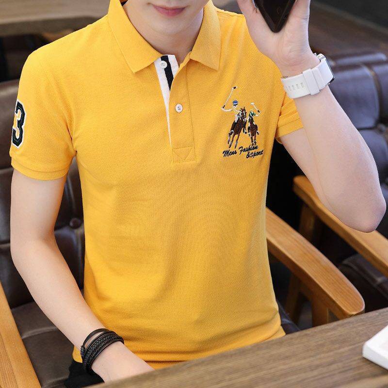 Áo polo Tay Ngắn Cổ Bẻ Chất Liệu cotton Thời Trang Mùa Hè Cho Nam#Adidas shi