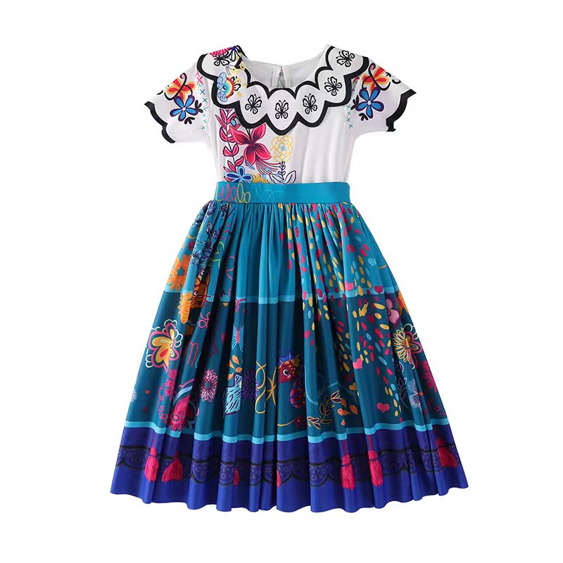 Đầm Hóa Trang Encanto Mirabel Xinh Xắn Cho Bé Gái Dịp Halloween