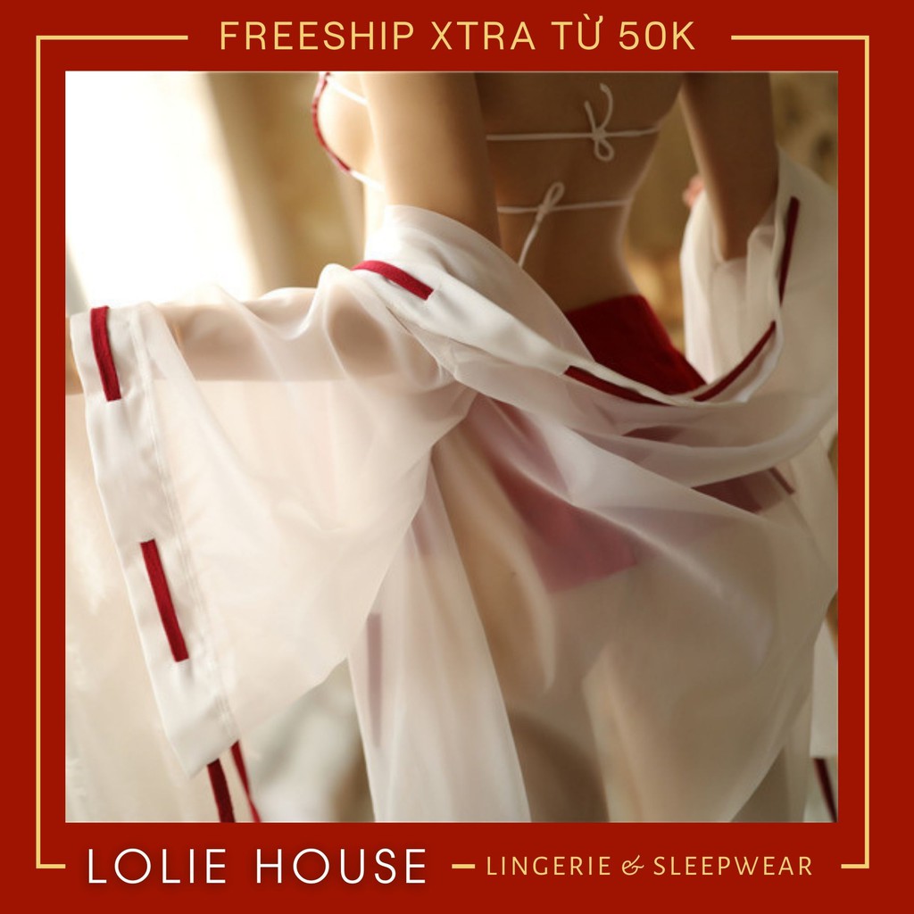 Cosplay y tá kimono sexy gợi cảm có áo choàng - Đồ cosplay sexy y tá kimono cổ trang Nhật Bản LOLIE HOUSE - CP30 | BigBuy360 - bigbuy360.vn