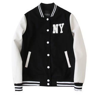 ÁO BOMBER MLB NY TAY PHỐI DA NAM NỮ
