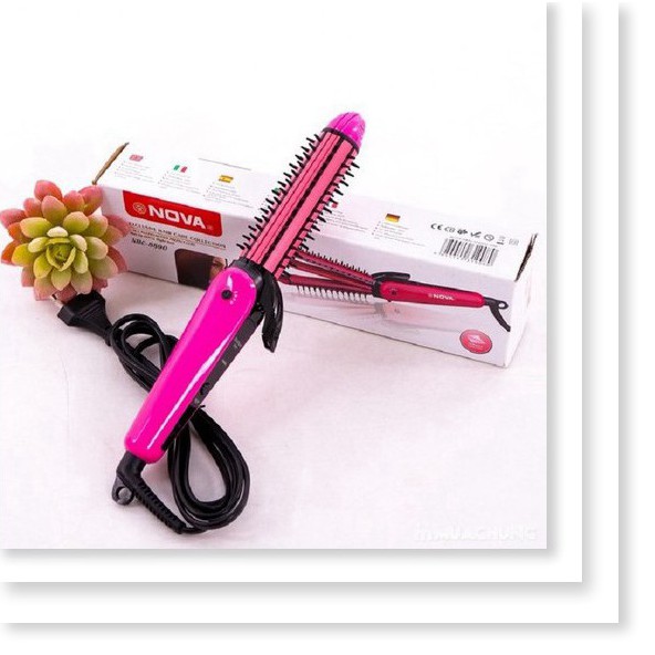 Luợc điện 3in1 Xoăn Là Dập xù tóc cao cấp Nova