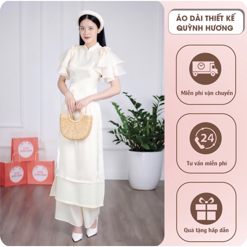 Áo dài cách tân áo dài voan cánh tiên cao cấp có big size cho các nàng chupby