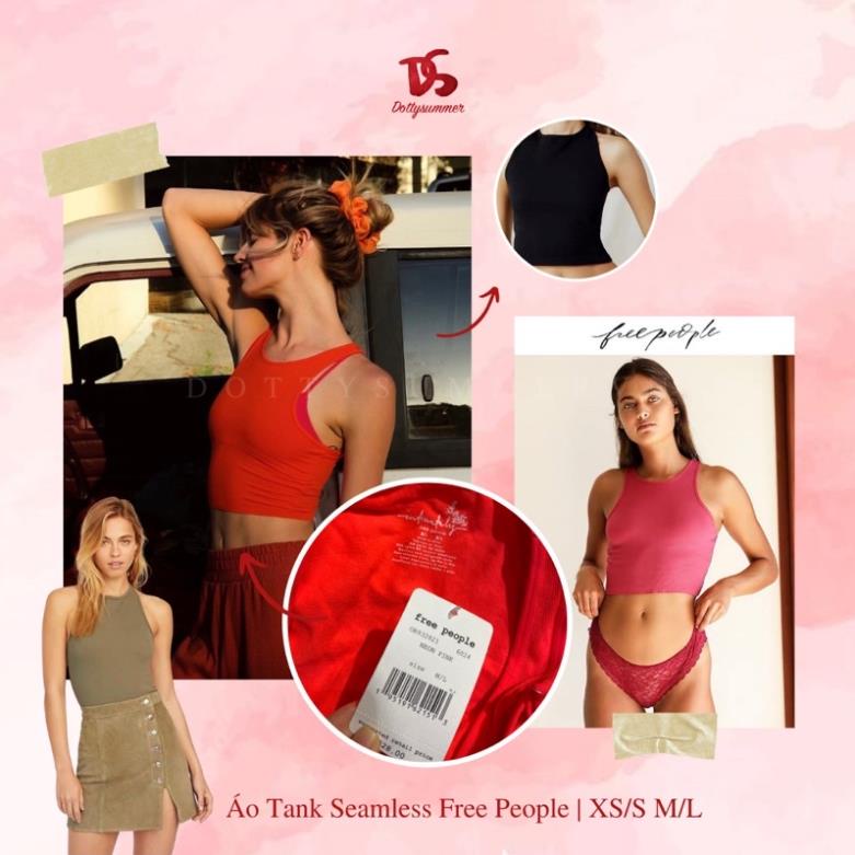 Áo Thun 3 Lỗ Nữ Tank Top Free People Thun Seamless Xuất Xịn, Chất Siêu Mềm & Thấm Hút Mồ Hôi Tốt !