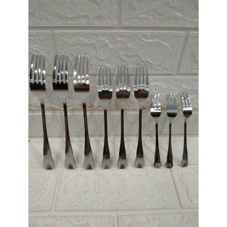 Thìa và rĩa inox giọt mước các cỡ