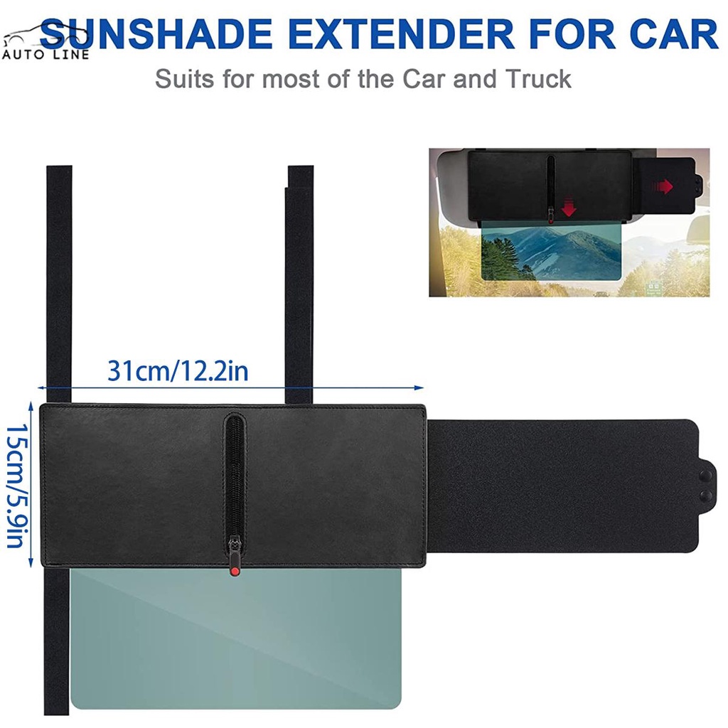 Tấm Che Nắng Phân Cực Chống Chói Có Khóa Kéo Tiện Dụng SHOPCYC5761