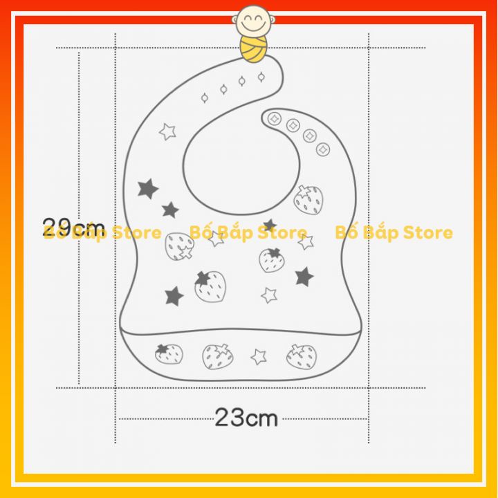Yếm Ăn Dặm Silicon ⚡3D CHỐNG CỤP⚡ Hình Thú Đáng Yêu Chống Thấm Cao Cấp
