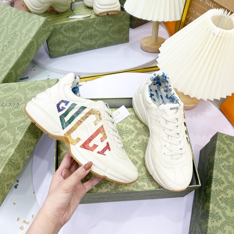 Giày thể thao sneaker gc chữ loang lót hoa vip fullbox