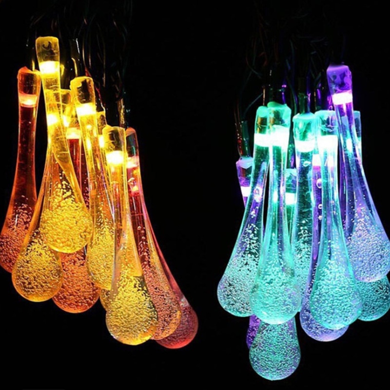 Dây đèn led NEXTOOL năng lượng mặt trời hình giọt nước trang trí tiệc IP65