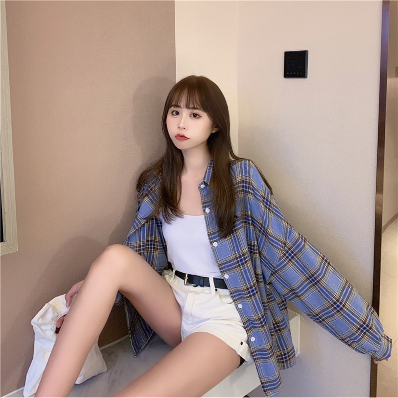 Áo Khoác Sơ Mi Flannel KẺ CARO Dài Tay Nhiều Màu