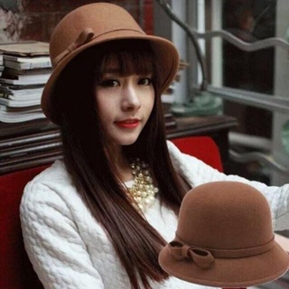 mũ dạ tiểu thư chuông cụp   vành nhỏ siêu xinh (có dây chỉnh ở trong mũ)