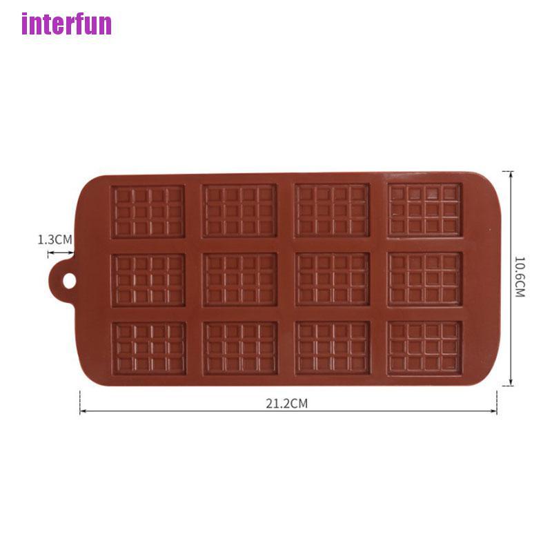 Khuôn silicone 12 ô dùng làm sô cô la chuyên nghiệp