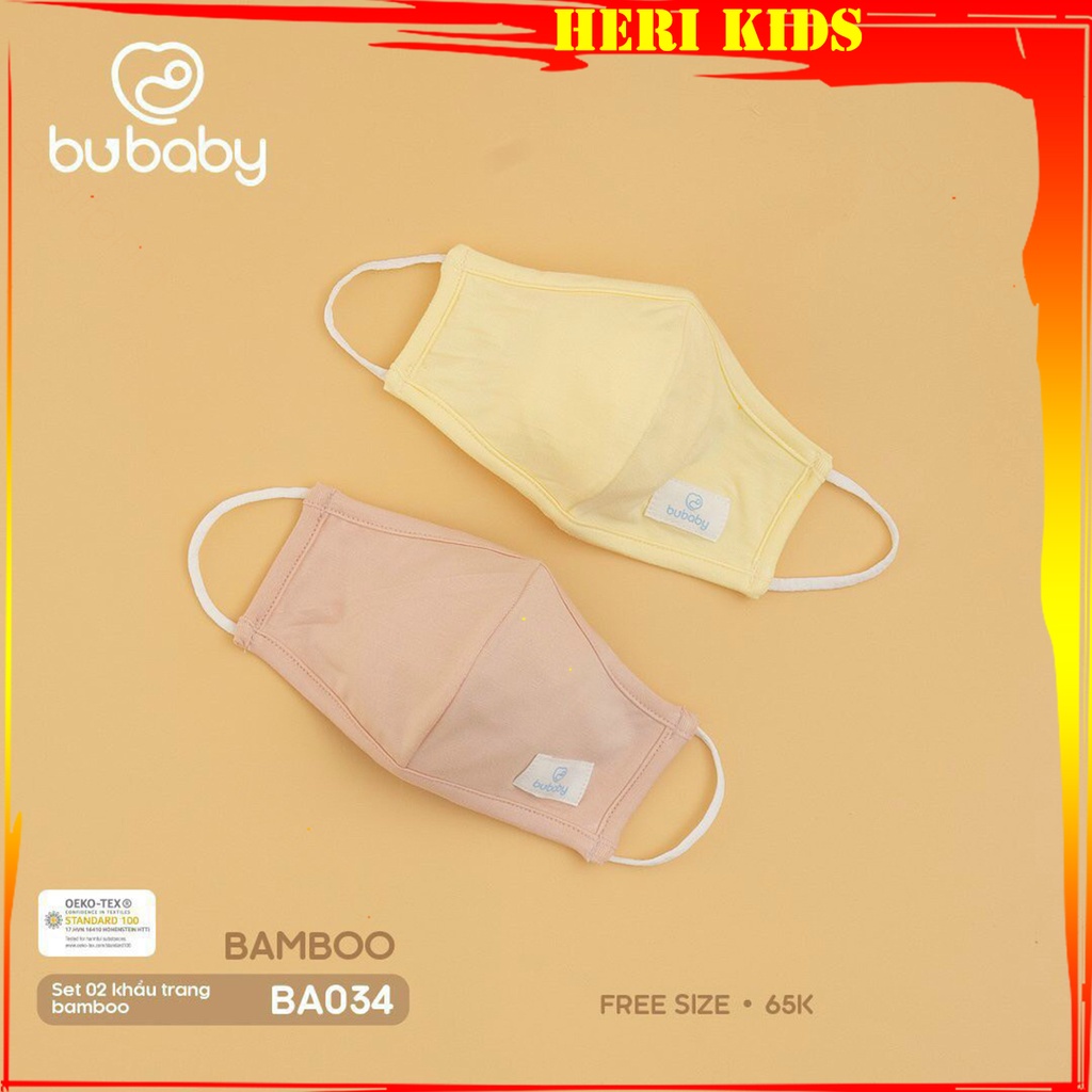 Khẩu trang Bu, Bubaby kháng khuẩn cho bé 1Y - 3Y