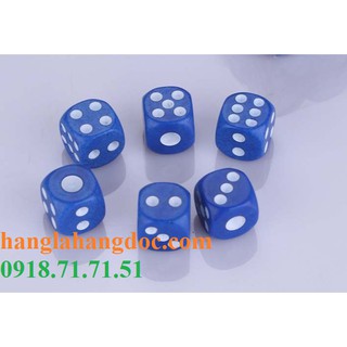 Bộ 5 viên xí ngầu màu cỡ 14mm (loại tốt)
