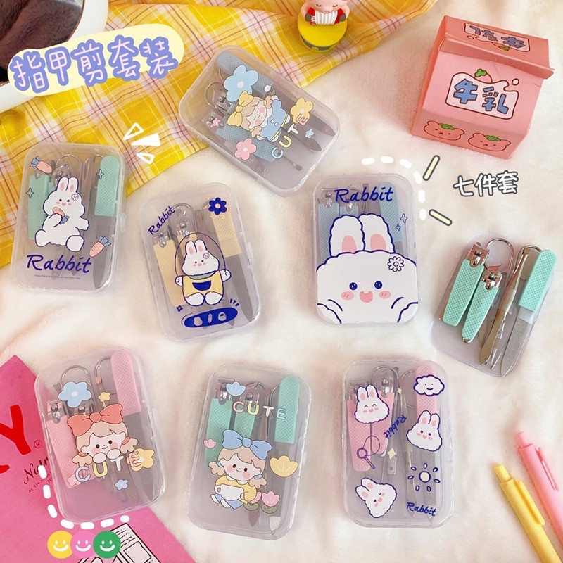 Bộ dụng cụ bấm móng tay 7 món xinh xắn