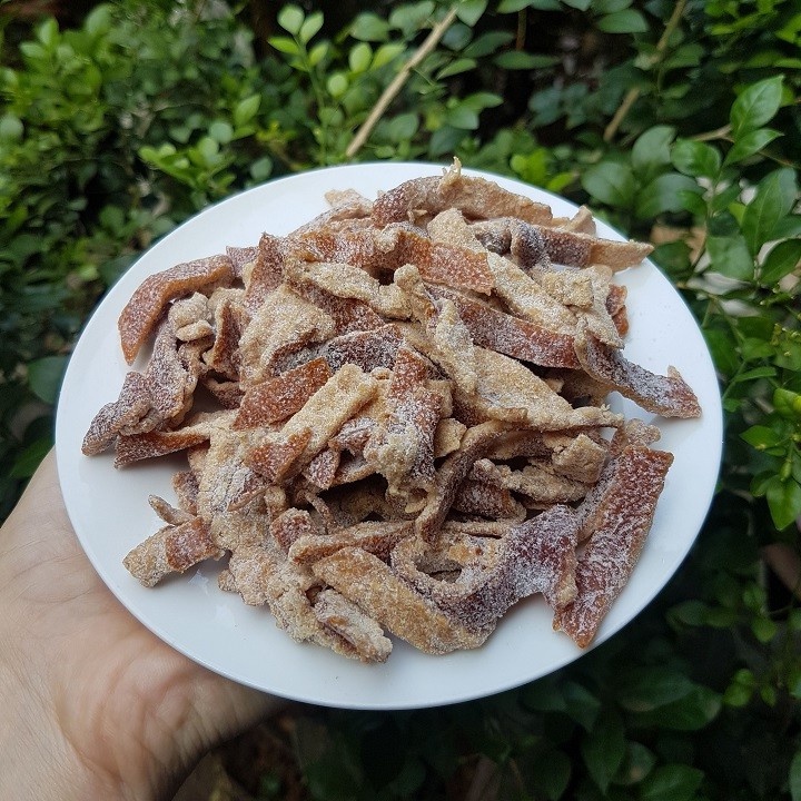 FREESHIP 500g Mứt Trần Bì Tẩm Đường Loại Thượng Hạng, Trần Bì Sấy Khô Pha Trà, Ăn Vặt, Detox