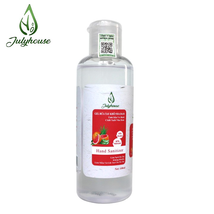 Gel rửa tay khô tinh dầu Bưởi Chùm và Nha Đam 100ml JULYHOUSE | BigBuy360 - bigbuy360.vn