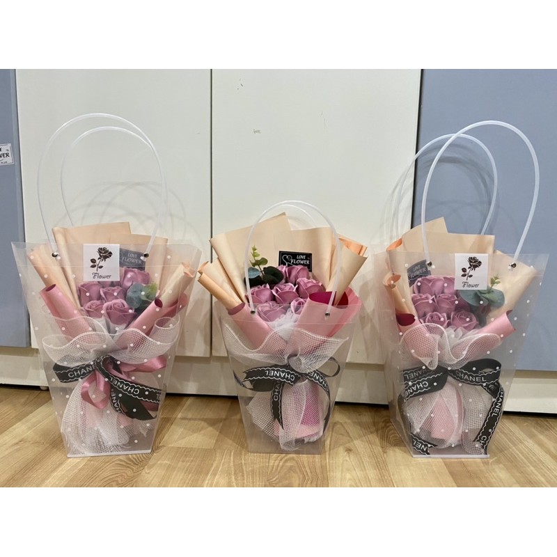 🌹  Hoa Sáp bó 7 bông tặng kèm túi như hình