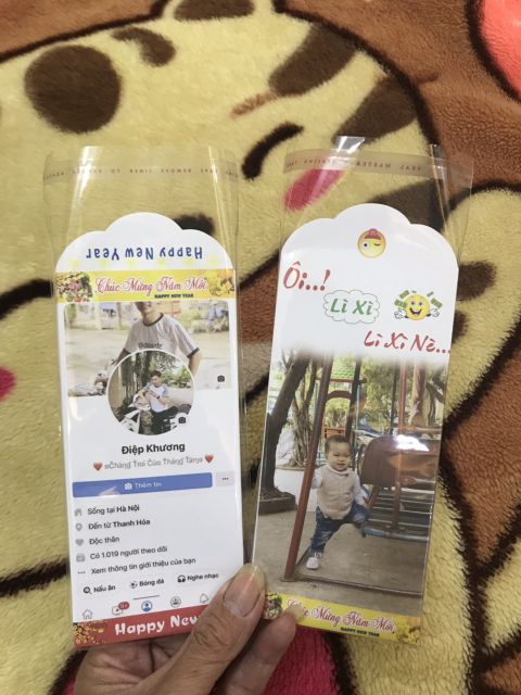 Lì Xì in trang facebook.