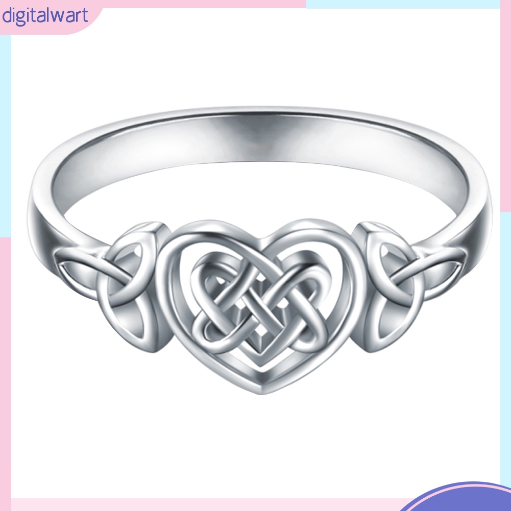 Nhẫn chạm khắc lỗ hình nút thắt thời trang nữ tính