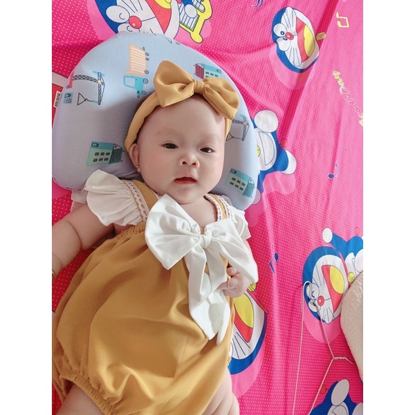 Bodysuit cho bé sơ sinh - BABYSTORE88 - sét Body vàng 2 dây kẹp ren thiết kế cao cấp V65 váy cho bé gái sơ sinh