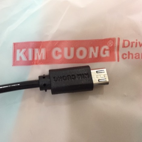 Sạc liền dây cho samsung, oppo... chân micro-usb, chính hãng KIM CƯƠNG, bảo hành 12 tháng