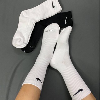 Vớ/ Tất Nike Everyday Plus Cổ Cao (Đen/Trắng)