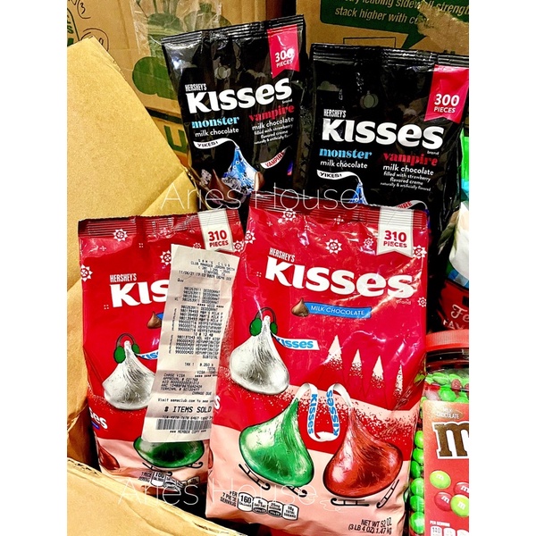 Socola Kisses Hershey’s túi đỏ Tết 1.47kg 310 viên [Ảnh thật]