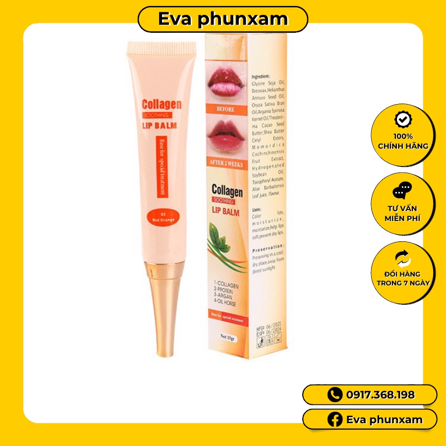 Dưỡng môi collagen kích màu sau xăm