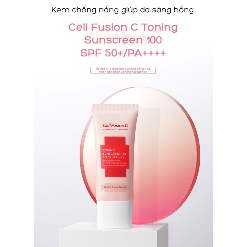 [Mini 10ml] Kem Chống Nắng Nâng Tông Cell Fusion C Toning Sunscreen 100 SPF 50+/PA++++