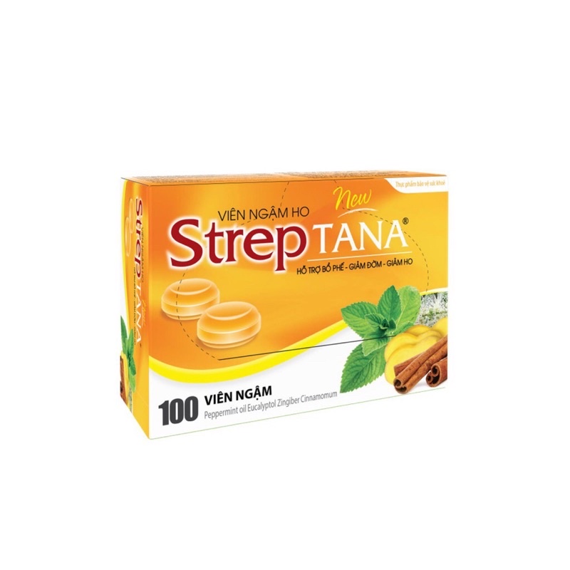 Viên ngậm ho SREPTANA bổ phế_long đờm_giảm ho hộp 100 viên