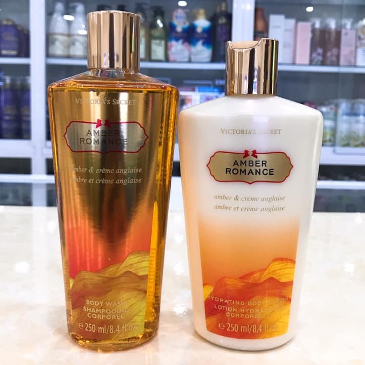 (Tách Set) Sữa tắm - Sữa Dưỡng Thể Victoria's Secret Amber Romance 250ml 𝕃𝕒𝕧𝕚𝕖𝟘𝟘𝟙 𝕊𝕙𝕠𝕡