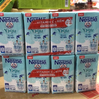 Sữa Chua Uống Dinh Dưỡng Nestle Yogu Có Chứa Tổ Yến Lốc 4 hộp x 115ml