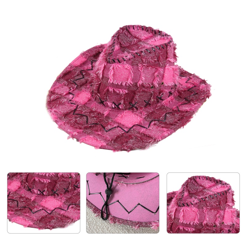 Mũ Cao Bồi Cao Bồi Chống Nắng Thoáng Khí Phong Cách Cao Bồi Phương Tây Cổ Điển