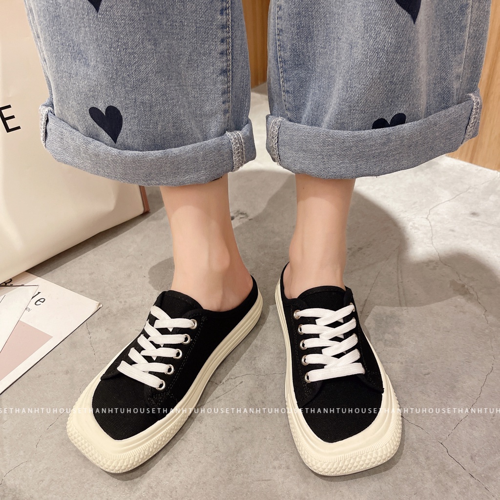 Giày Sục Nữ Thể Thao - Slip On Đạp Gót Thời Trang - GS002