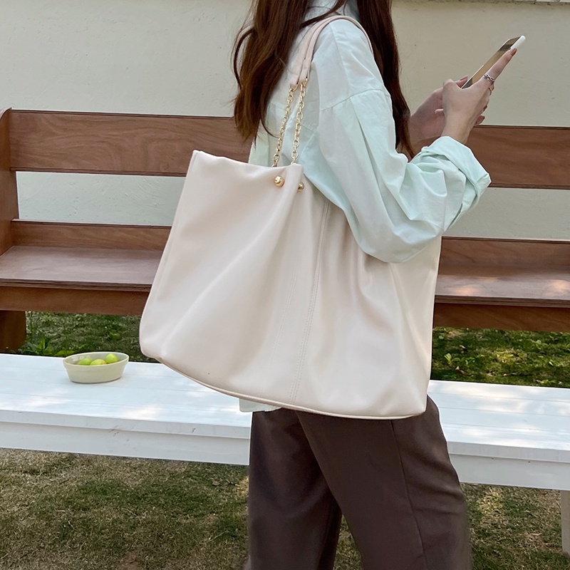 Túi Xách Da Mềm Sức Chứa Lớn Phong Cách Hàn Quốc Cho Nữ