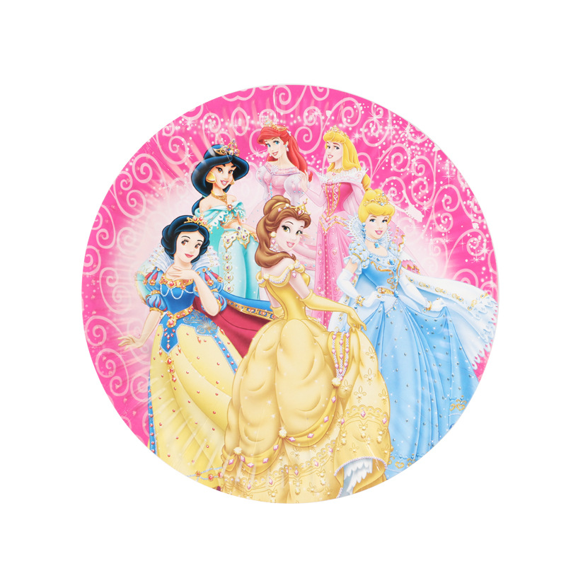 Disney Bộ Cốc Giấy Hình Công Chúa Bạch Tuyết / Lọ Lem / Belle / Jasmine / Ariel Xinh Xắn Trang Trí Tiệc Sinh Nhật Cho Bé