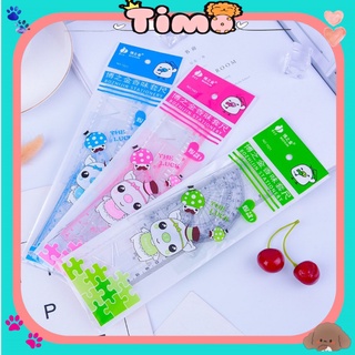 Bộ Thước Kẻ Eke Đo Độ Học Sinh Hình Con Vật Dụng Cụ Học Tập Dễ Thương VP24