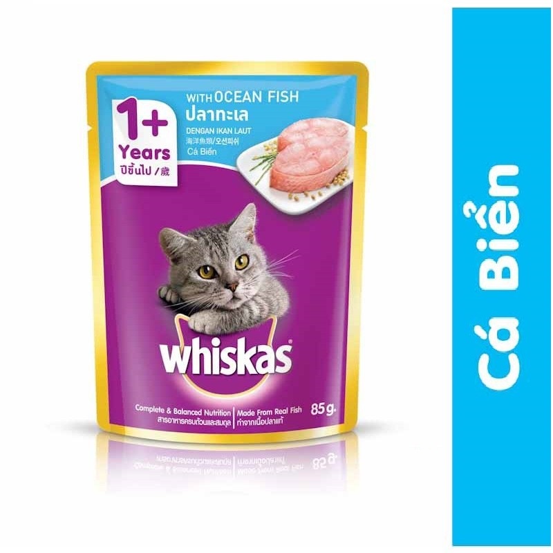 Đồ ăn Pate mèo whiskas 80g pate dành cho thú cưng pet mèo mọi lứa tuổi - Tutu pet shop