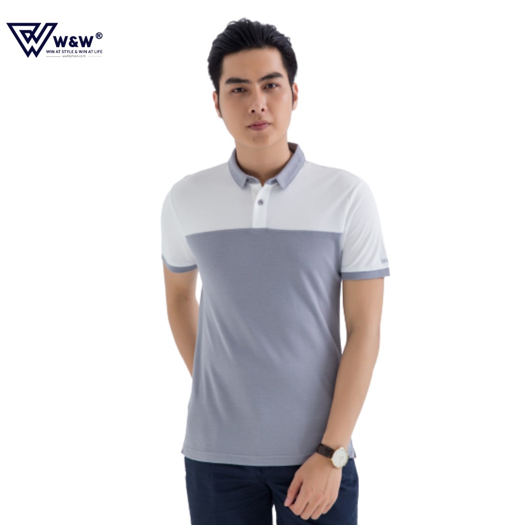 Áo Polo Nam Ngắn Tay Dáng Regular Fit W&amp;W WPO14, Áo Thun Nam Cổ Bẻ, Thiết Kế Trẻ Trung, Co Giãn, Bền Màu