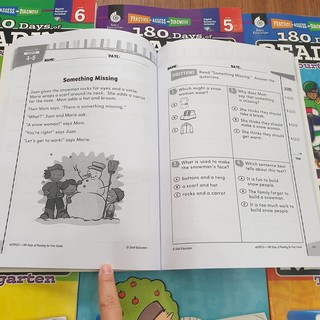 Combo 7q - 180 days of reading (Level K đến 6)