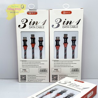 Cáp Sạc Nhanh 3 Đầu BYZ BL 675