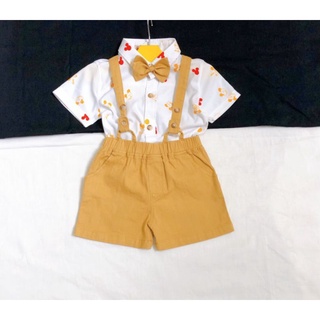 Bộ yếm vest gile bé trai